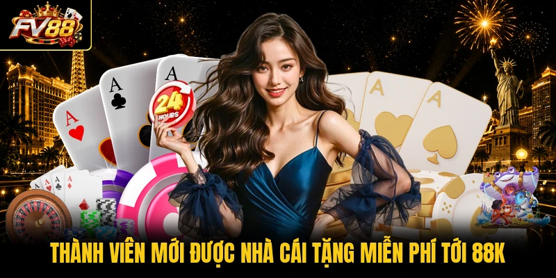 Thành viên mới được nhà cái tặng miễn phí tới 88k